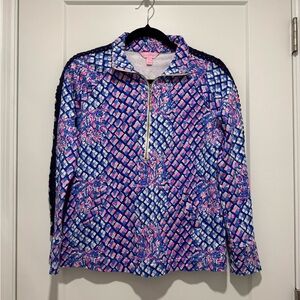 Lilly Pulitzer Skipper Pop Over Half Zip 22156 XS